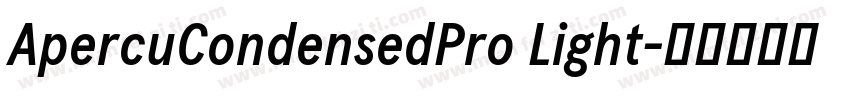 ApercuCondensedPro Light字体转换